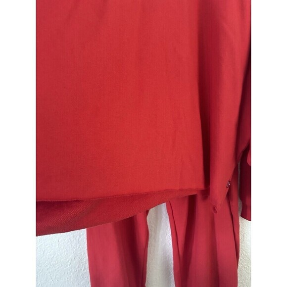 Levi's Women's Plus Size Comfy Cozy Sweatshirt & Jogger set Valiant Poppy 4X - Picture 7 of 14